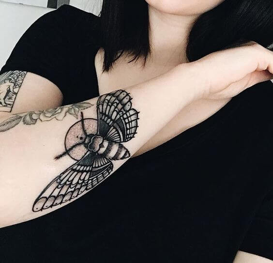 moth tattoo